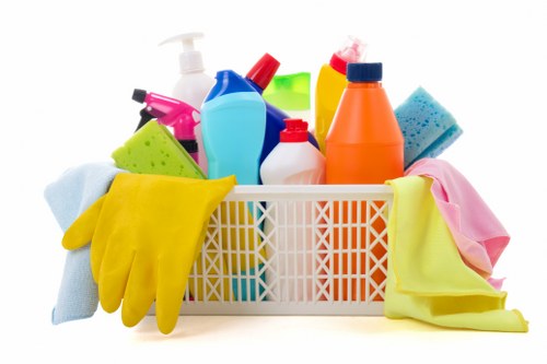 Carpet cleaning specialist in Harrow restoring a high-traffic area