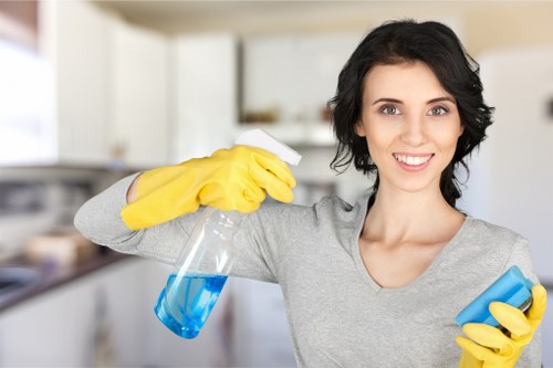 Deep cleaning service by Harrow cleaners in a residential kitchen