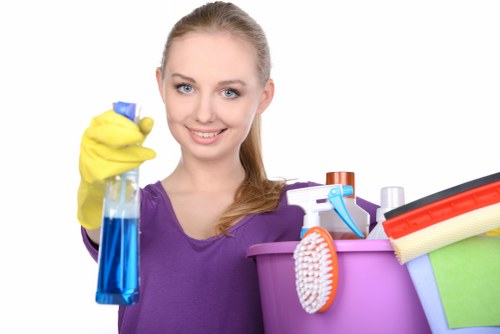 Specialist Harrow cleaning team refreshing a property interior